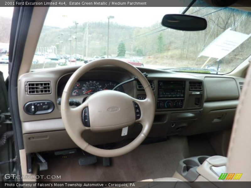 Estate Green Metallic / Medium Parchment 2001 Ford Excursion Limited 4x4