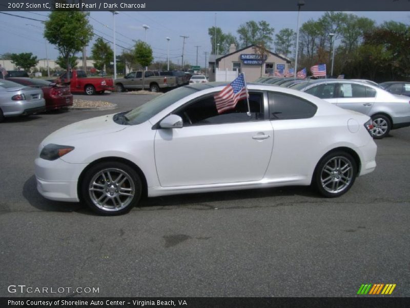 Blizzard Pearl / Dark Charcoal 2007 Scion tC