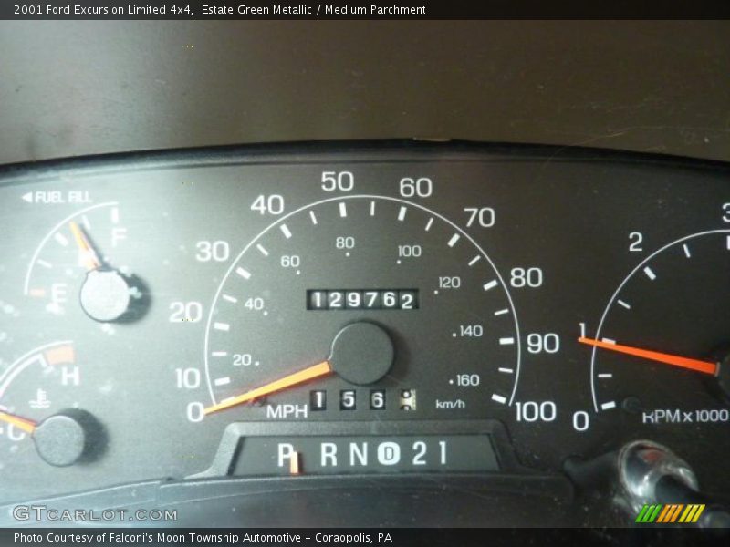 Estate Green Metallic / Medium Parchment 2001 Ford Excursion Limited 4x4