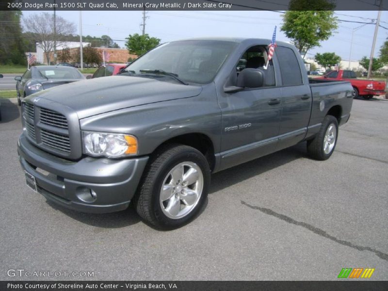 Mineral Gray Metallic / Dark Slate Gray 2005 Dodge Ram 1500 SLT Quad Cab