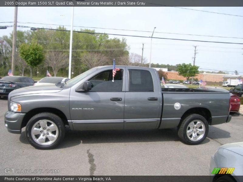 Mineral Gray Metallic / Dark Slate Gray 2005 Dodge Ram 1500 SLT Quad Cab