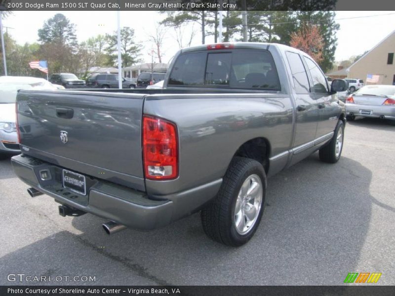 Mineral Gray Metallic / Dark Slate Gray 2005 Dodge Ram 1500 SLT Quad Cab