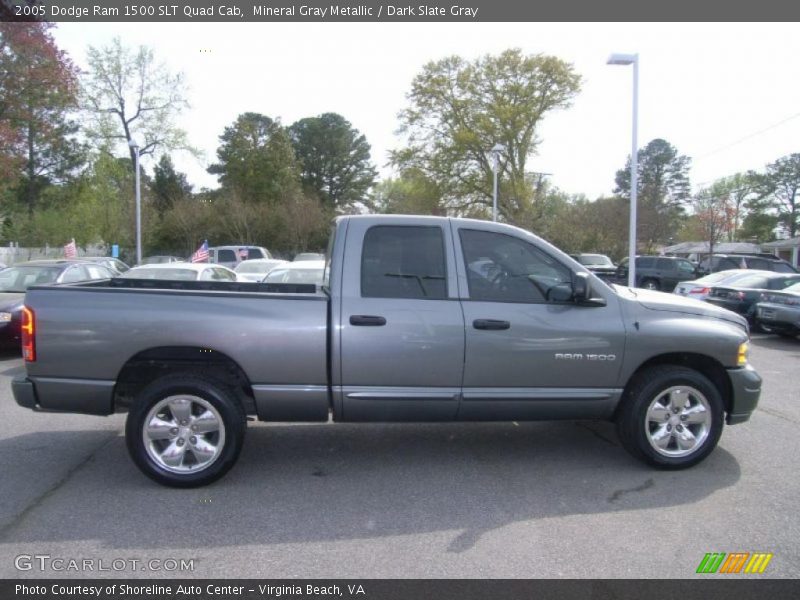 Mineral Gray Metallic / Dark Slate Gray 2005 Dodge Ram 1500 SLT Quad Cab
