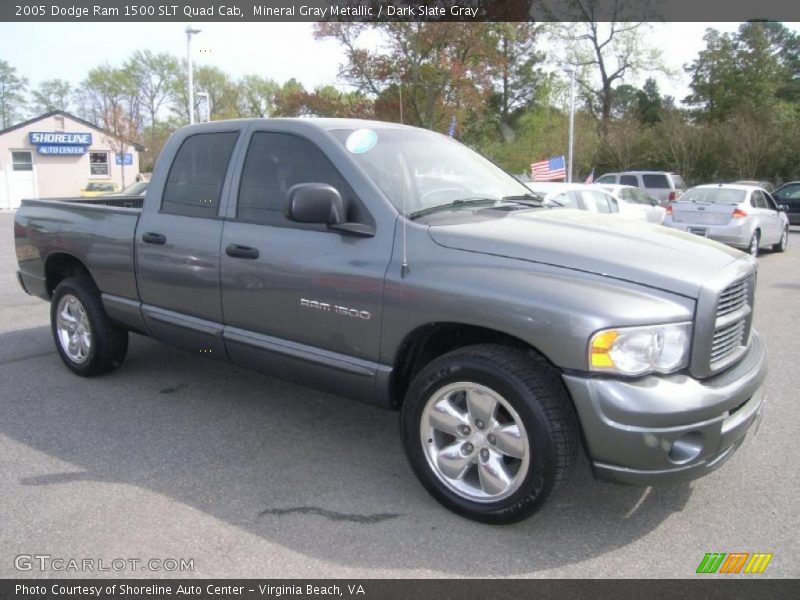 Mineral Gray Metallic / Dark Slate Gray 2005 Dodge Ram 1500 SLT Quad Cab