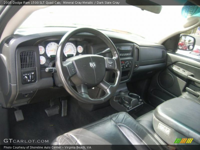 Mineral Gray Metallic / Dark Slate Gray 2005 Dodge Ram 1500 SLT Quad Cab