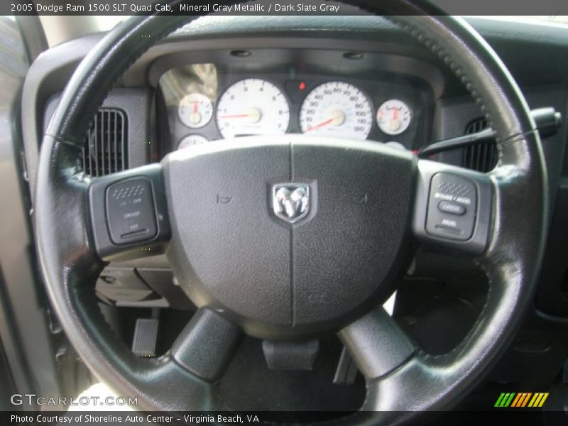 Mineral Gray Metallic / Dark Slate Gray 2005 Dodge Ram 1500 SLT Quad Cab