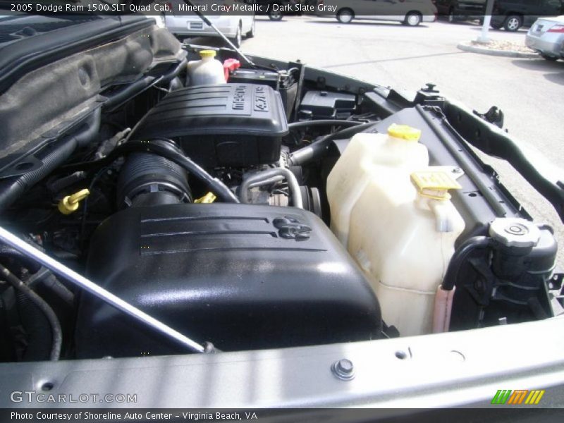 Mineral Gray Metallic / Dark Slate Gray 2005 Dodge Ram 1500 SLT Quad Cab