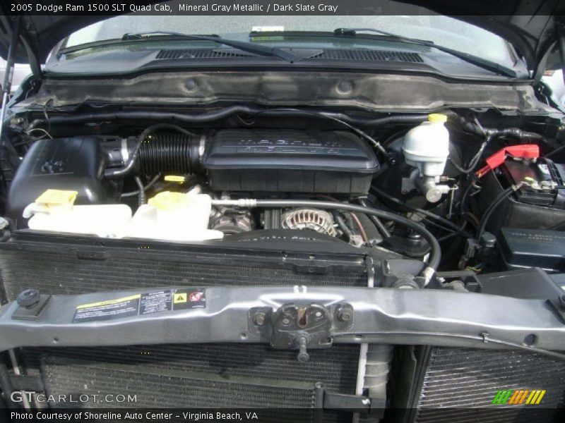 Mineral Gray Metallic / Dark Slate Gray 2005 Dodge Ram 1500 SLT Quad Cab
