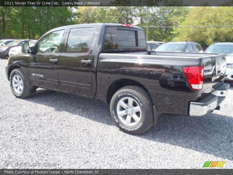 Galaxy Black / Almond 2011 Nissan Titan SV Crew Cab