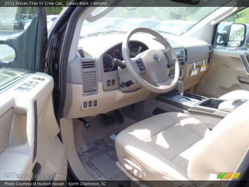 Galaxy Black / Almond 2011 Nissan Titan SV Crew Cab