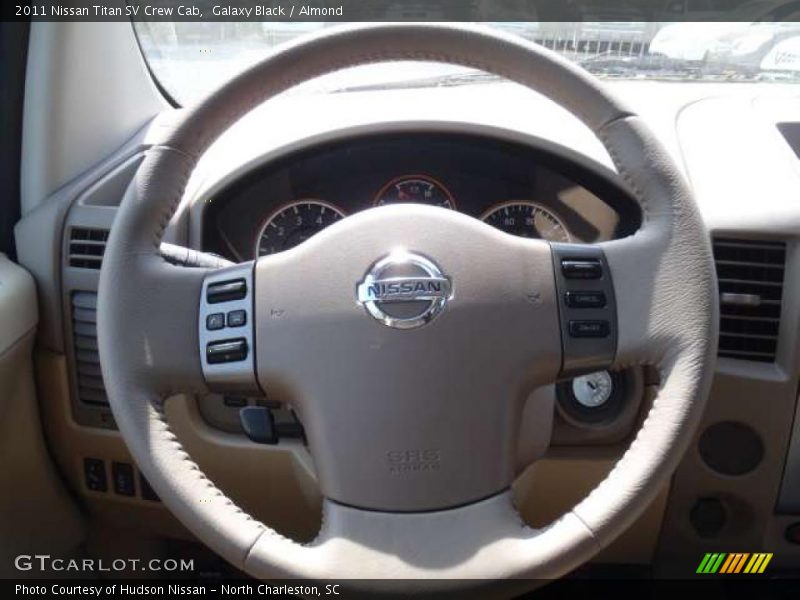 Galaxy Black / Almond 2011 Nissan Titan SV Crew Cab