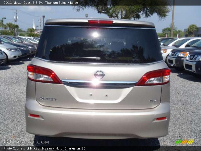 Titanium Beige / Beige 2011 Nissan Quest 3.5 SV