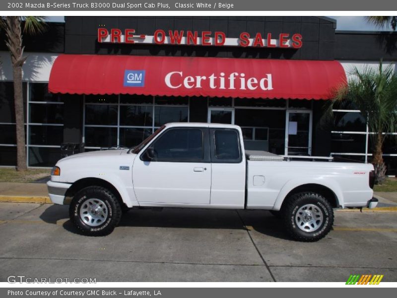 Classic White / Beige 2002 Mazda B-Series Truck B3000 Dual Sport Cab Plus
