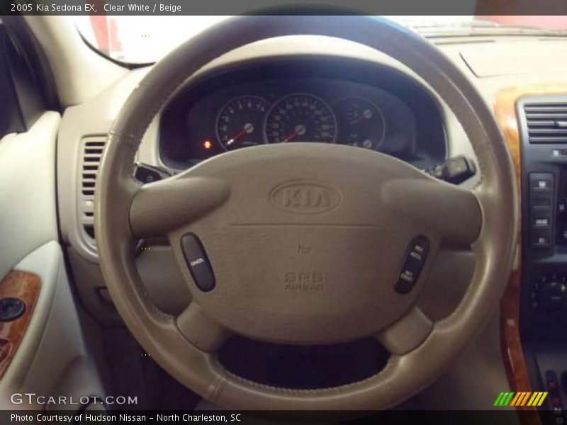 Clear White / Beige 2005 Kia Sedona EX
