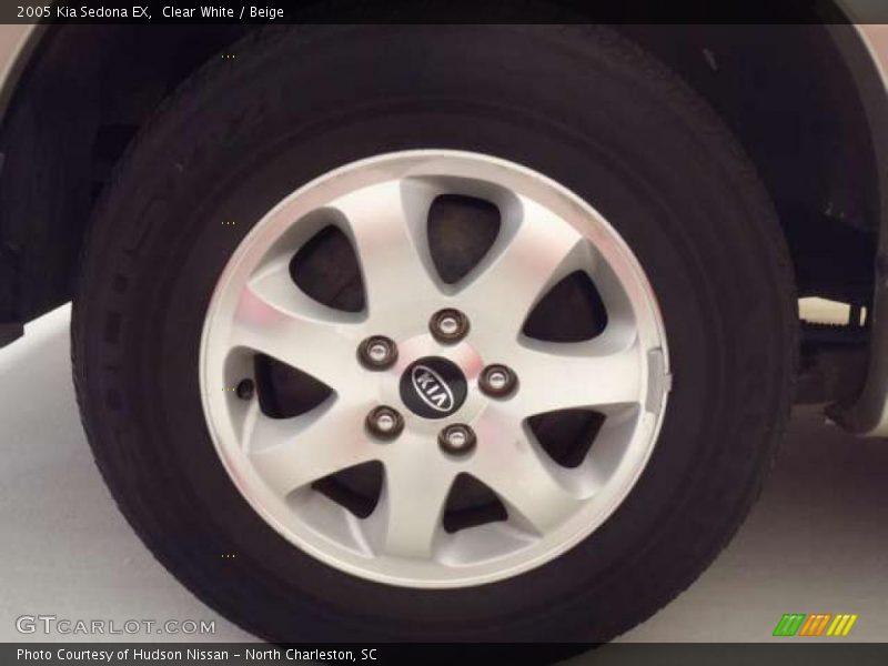Clear White / Beige 2005 Kia Sedona EX