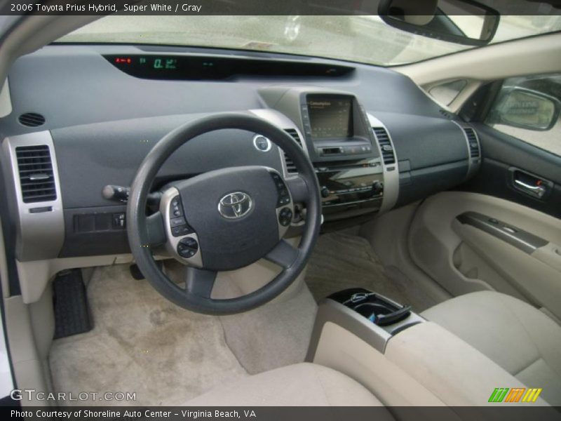 Super White / Gray 2006 Toyota Prius Hybrid