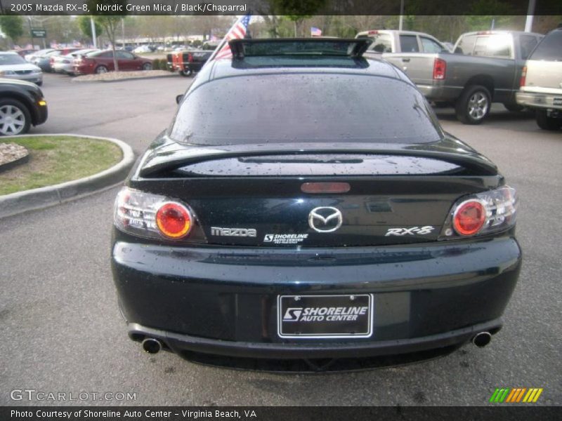 Nordic Green Mica / Black/Chaparral 2005 Mazda RX-8