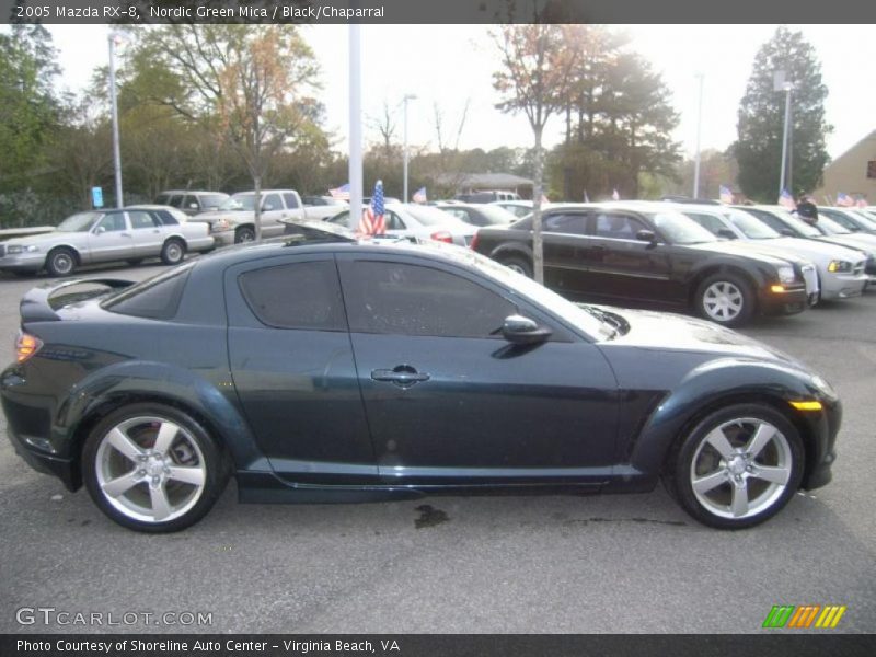 Nordic Green Mica / Black/Chaparral 2005 Mazda RX-8