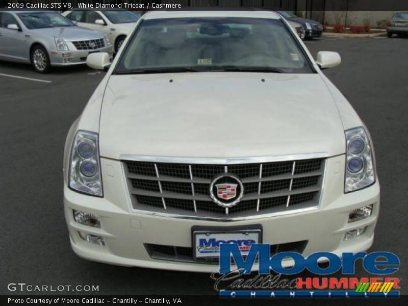 White Diamond Tricoat / Cashmere 2009 Cadillac STS V8