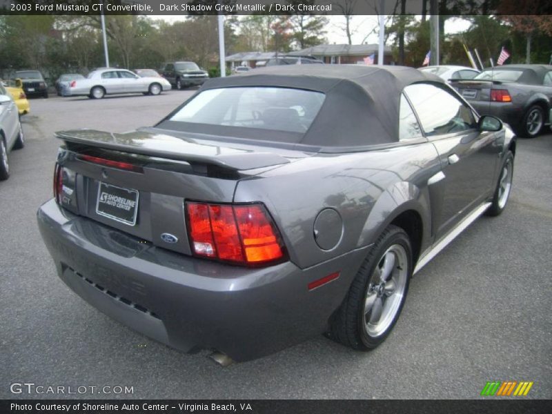 Dark Shadow Grey Metallic / Dark Charcoal 2003 Ford Mustang GT Convertible