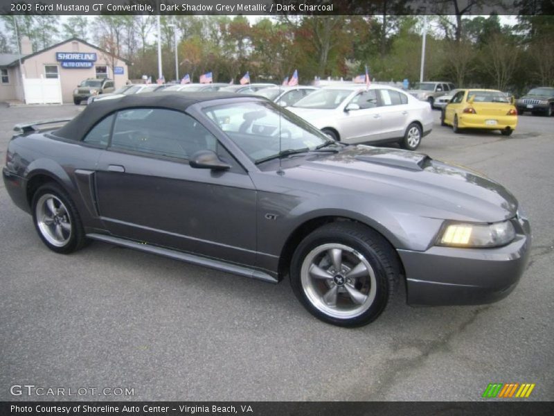 Dark Shadow Grey Metallic / Dark Charcoal 2003 Ford Mustang GT Convertible