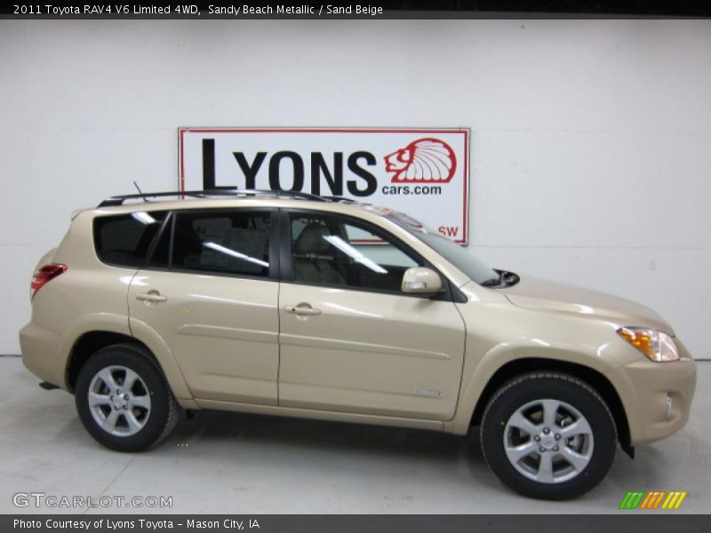 Sandy Beach Metallic / Sand Beige 2011 Toyota RAV4 V6 Limited 4WD