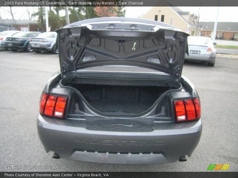 Dark Shadow Grey Metallic / Dark Charcoal 2003 Ford Mustang GT Convertible