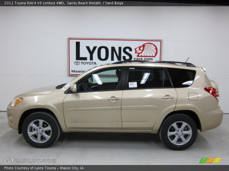 Sandy Beach Metallic / Sand Beige 2011 Toyota RAV4 V6 Limited 4WD