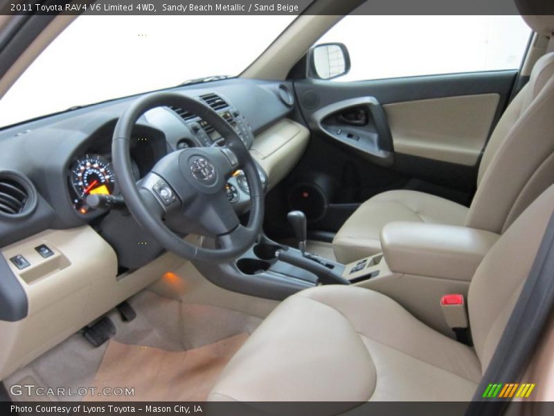 Sandy Beach Metallic / Sand Beige 2011 Toyota RAV4 V6 Limited 4WD