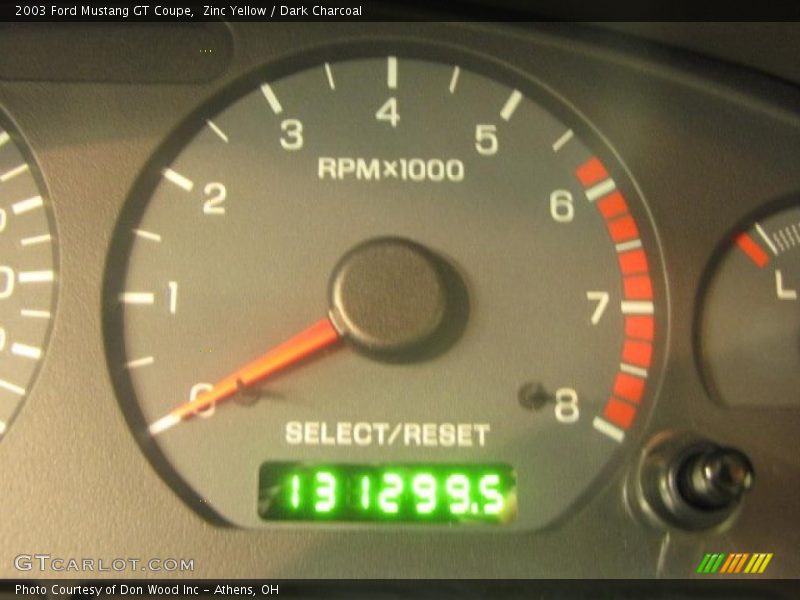 Zinc Yellow / Dark Charcoal 2003 Ford Mustang GT Coupe