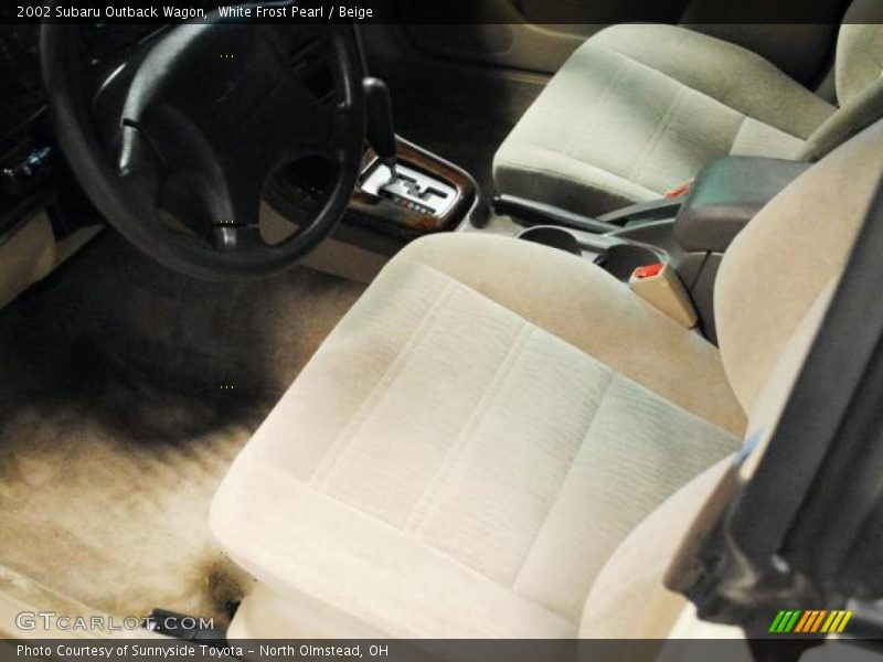 White Frost Pearl / Beige 2002 Subaru Outback Wagon
