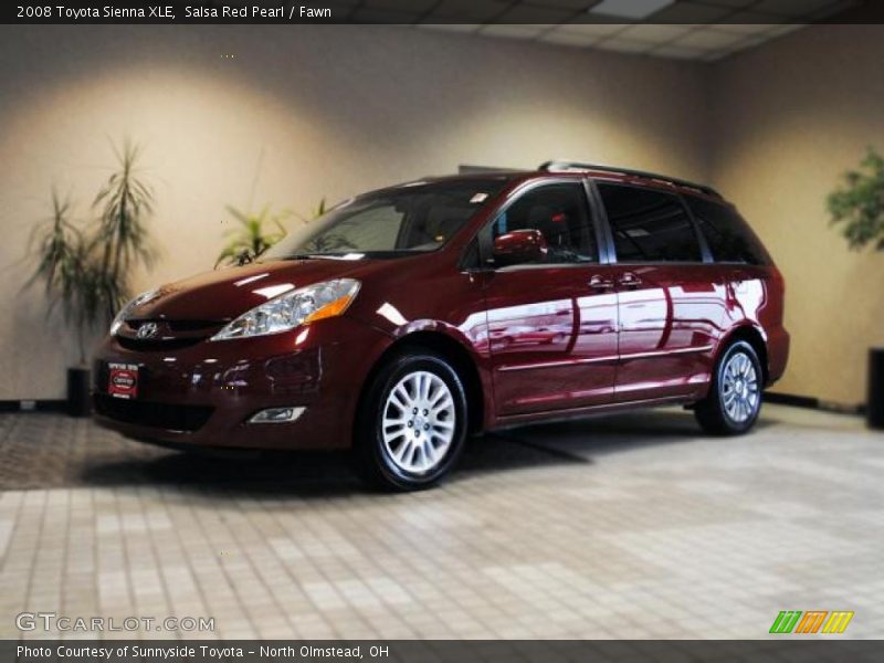 Salsa Red Pearl / Fawn 2008 Toyota Sienna XLE