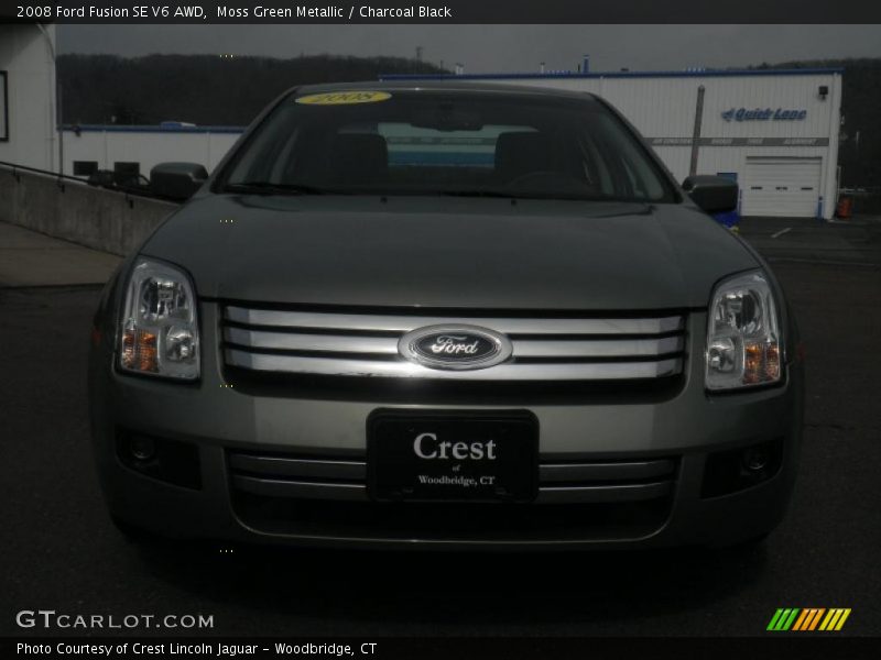 Moss Green Metallic / Charcoal Black 2008 Ford Fusion SE V6 AWD
