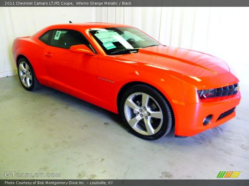 Inferno Orange Metallic / Black 2011 Chevrolet Camaro LT/RS Coupe
