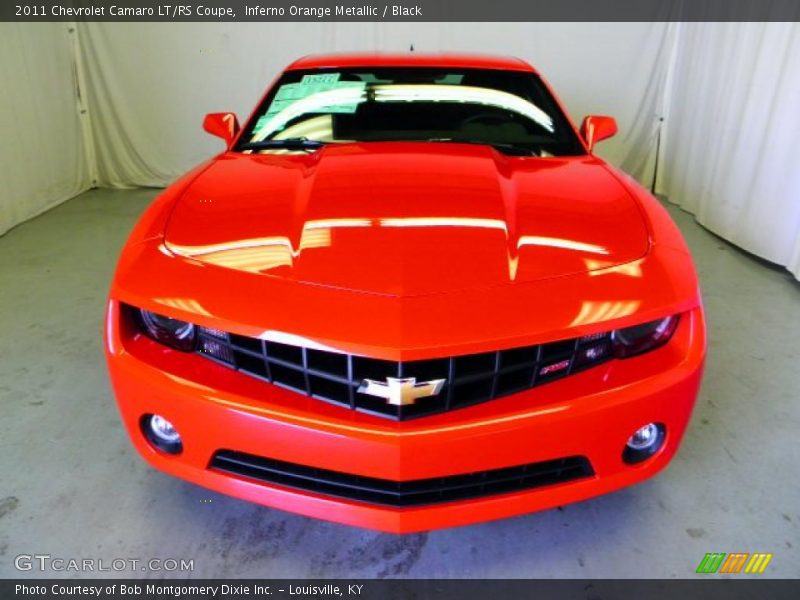 Inferno Orange Metallic / Black 2011 Chevrolet Camaro LT/RS Coupe