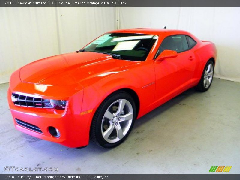 Inferno Orange Metallic / Black 2011 Chevrolet Camaro LT/RS Coupe