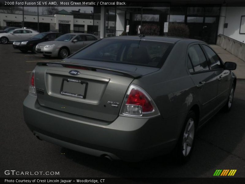Moss Green Metallic / Charcoal Black 2008 Ford Fusion SE V6 AWD