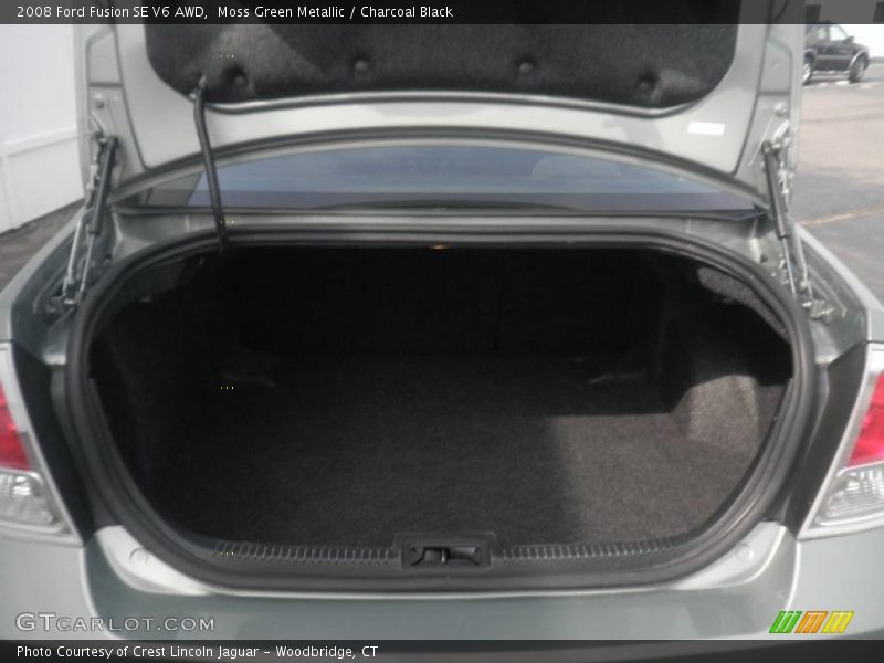 Moss Green Metallic / Charcoal Black 2008 Ford Fusion SE V6 AWD