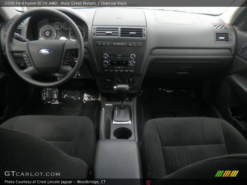 Moss Green Metallic / Charcoal Black 2008 Ford Fusion SE V6 AWD