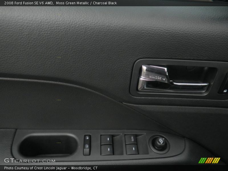 Moss Green Metallic / Charcoal Black 2008 Ford Fusion SE V6 AWD