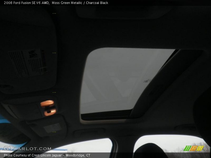 Moss Green Metallic / Charcoal Black 2008 Ford Fusion SE V6 AWD