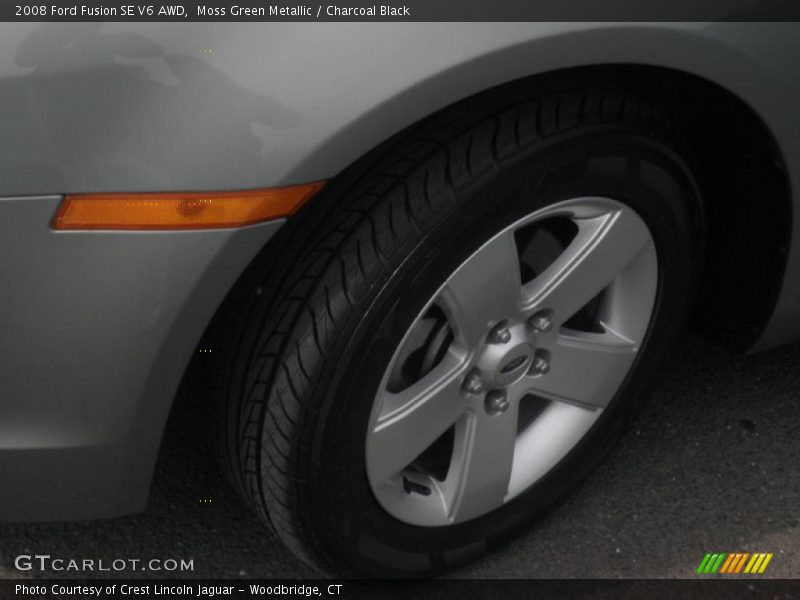 Moss Green Metallic / Charcoal Black 2008 Ford Fusion SE V6 AWD