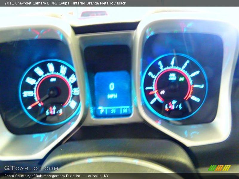 Inferno Orange Metallic / Black 2011 Chevrolet Camaro LT/RS Coupe