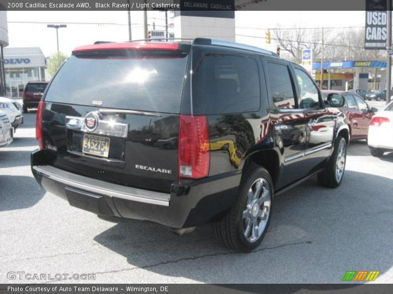 Black Raven / Light Cashmere 2008 Cadillac Escalade AWD