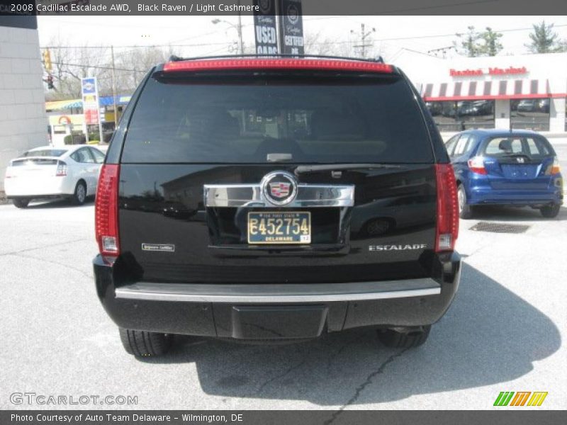 Black Raven / Light Cashmere 2008 Cadillac Escalade AWD