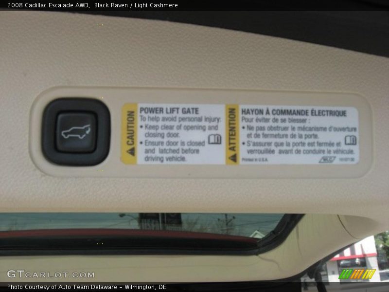 Black Raven / Light Cashmere 2008 Cadillac Escalade AWD