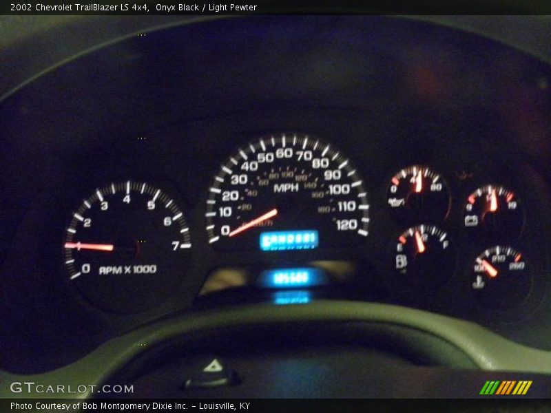 Onyx Black / Light Pewter 2002 Chevrolet TrailBlazer LS 4x4