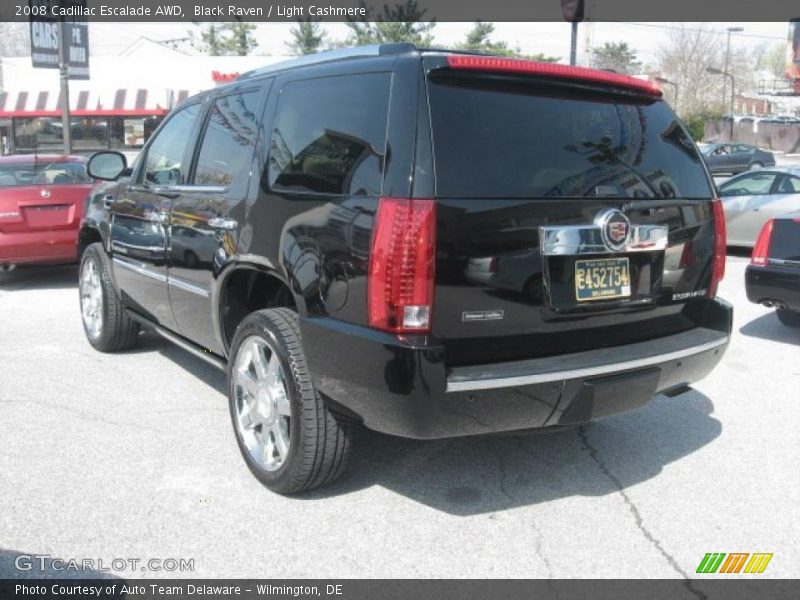 Black Raven / Light Cashmere 2008 Cadillac Escalade AWD