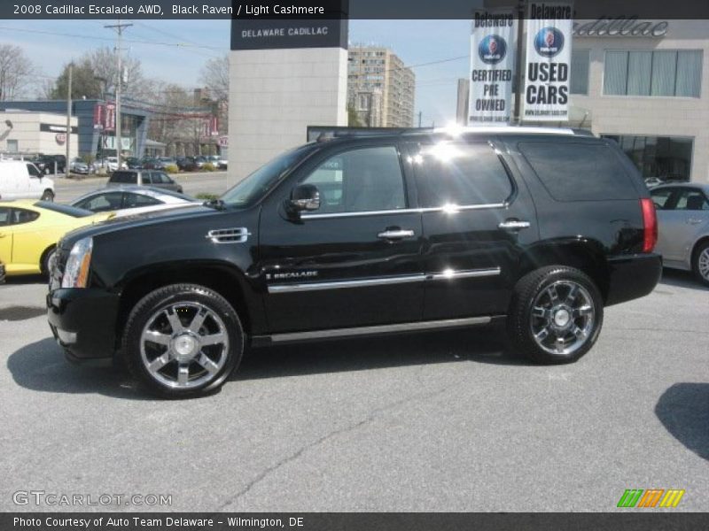 Black Raven / Light Cashmere 2008 Cadillac Escalade AWD