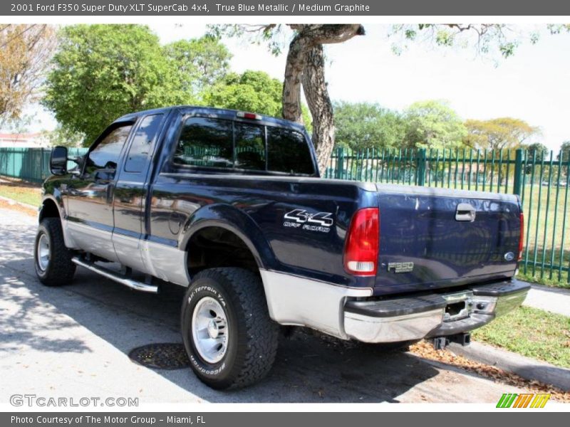 True Blue Metallic / Medium Graphite 2001 Ford F350 Super Duty XLT SuperCab 4x4